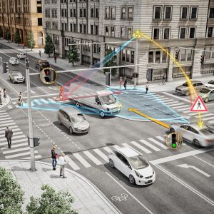 Chytrá křižovatka od Hondy umožní samořídícím vozidlům ‚vidět za roh‘