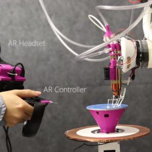 Nová 3D tiskárna tiskne v samotném procesu navrhování a za pomocí rozšířené reality