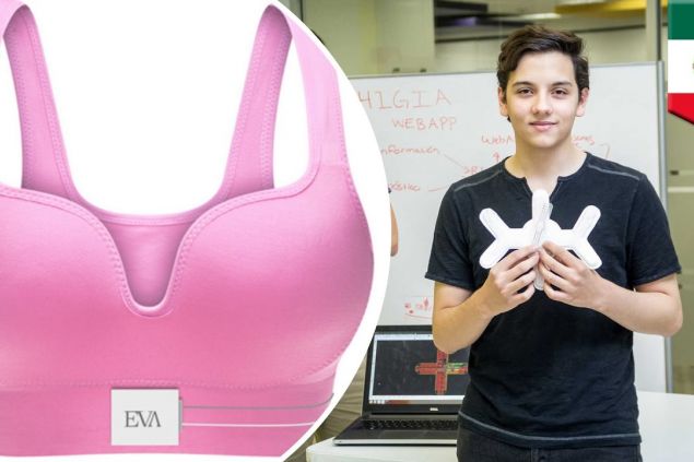 Osmnáctiletý student vynalezl podprsenku, která odhalí rakovinu prsu
